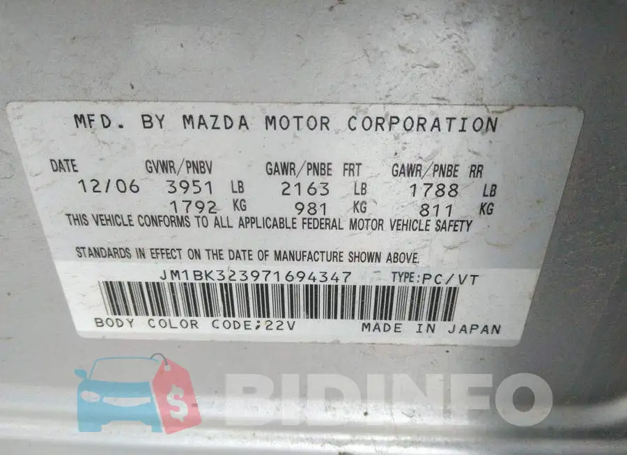 JM1BK323971694347 Photo# 9