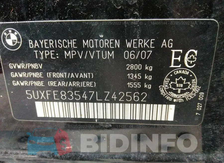 5UXFE83547LZ42562 Photo# 9