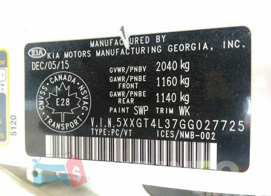 5XXGT4L37GG027725 Photo# 9
