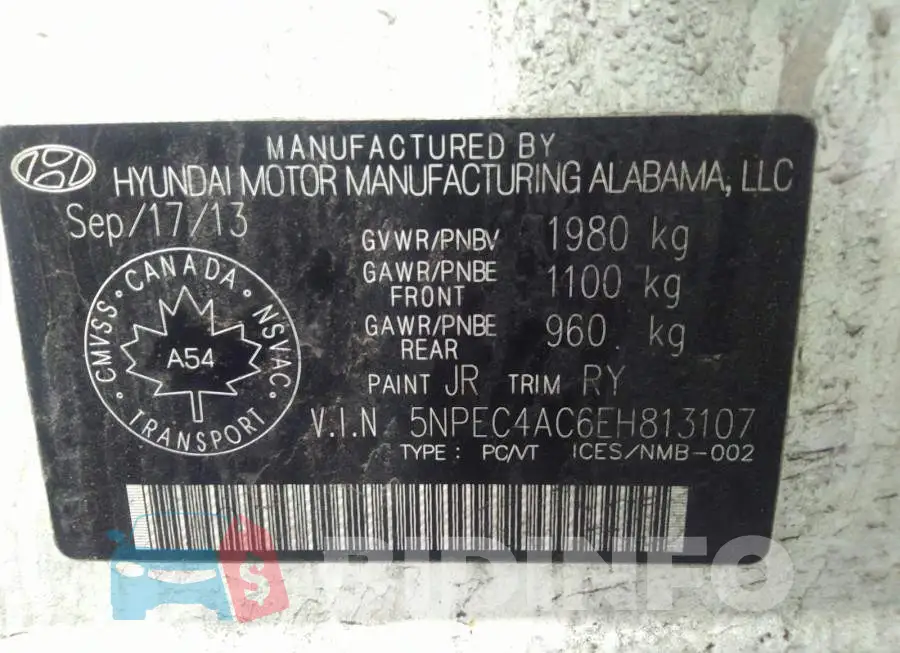 5NPEC4AC6EH813107 Photo# 9