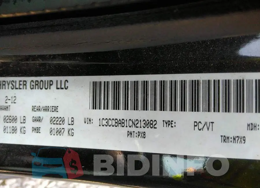 1C3CCBAB1CN213082 Photo# 9
