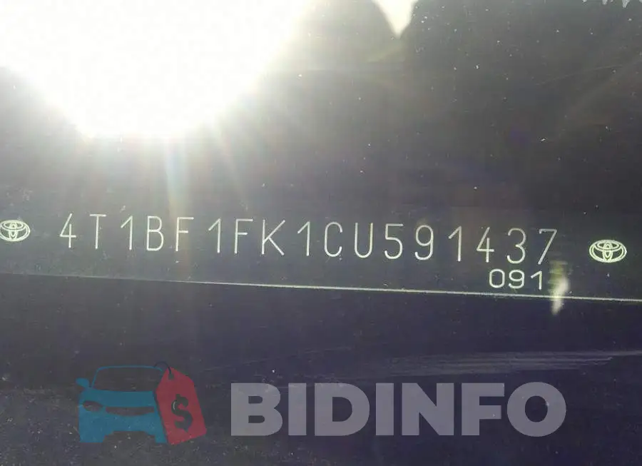 4T1BF1FK1CU591437 Photo# 9