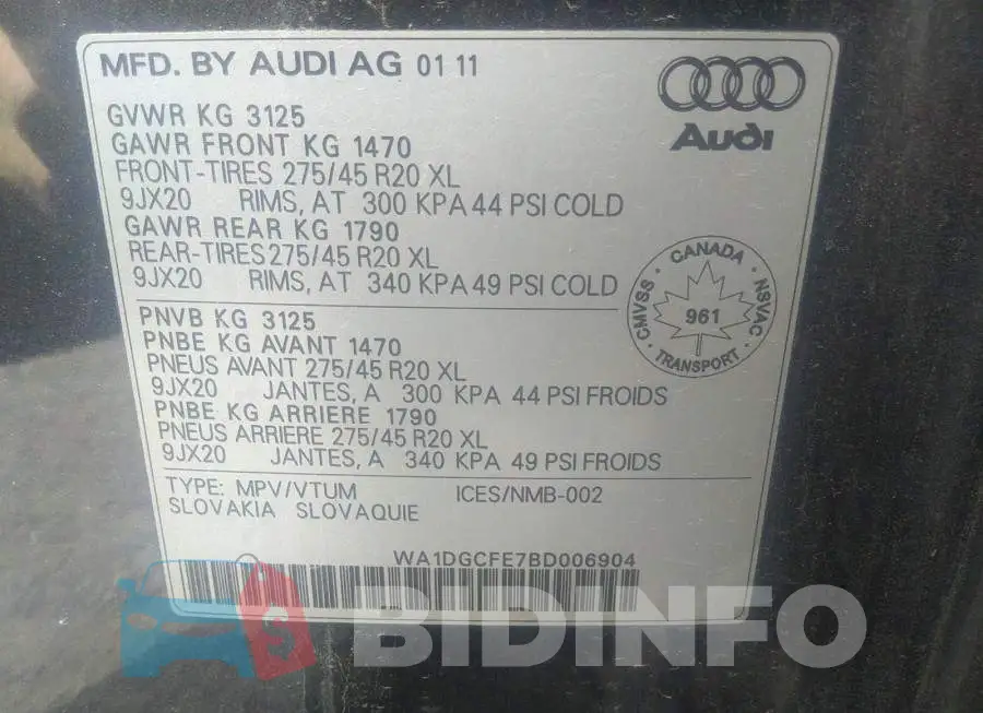 WA1DGCFE7BD006904 Photo# 9