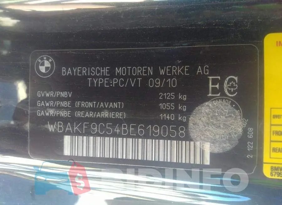 WBAKF9C54BE619058 Photo# 9