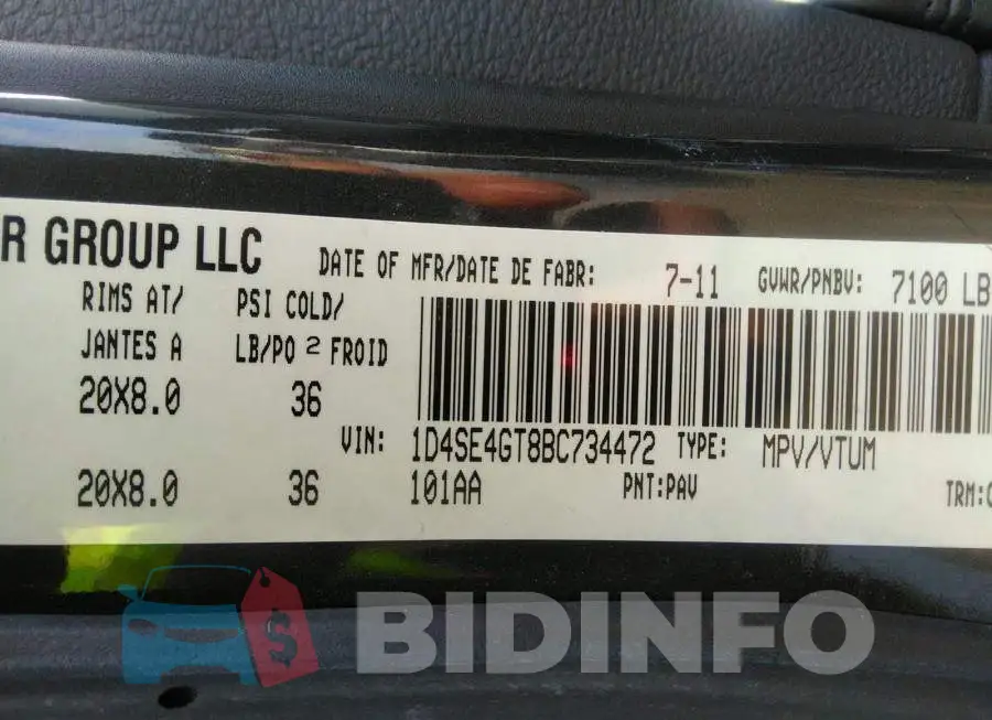 1D4SE4GT8BC734472 Photo# 9