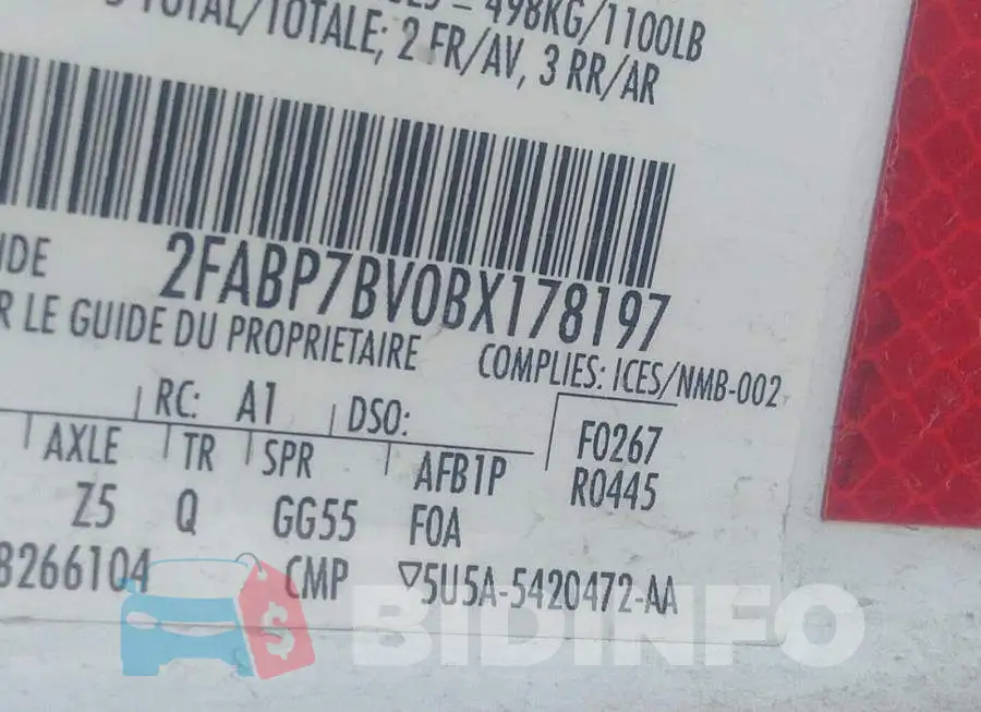 2FABP7BV0BX178197 Photo# 9