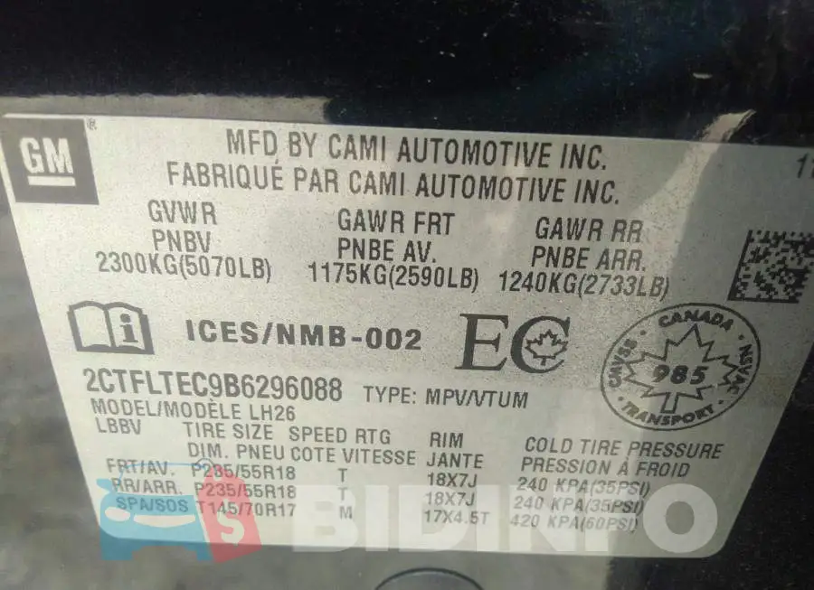 2CTFLTEC9B6296088 Photo# 9