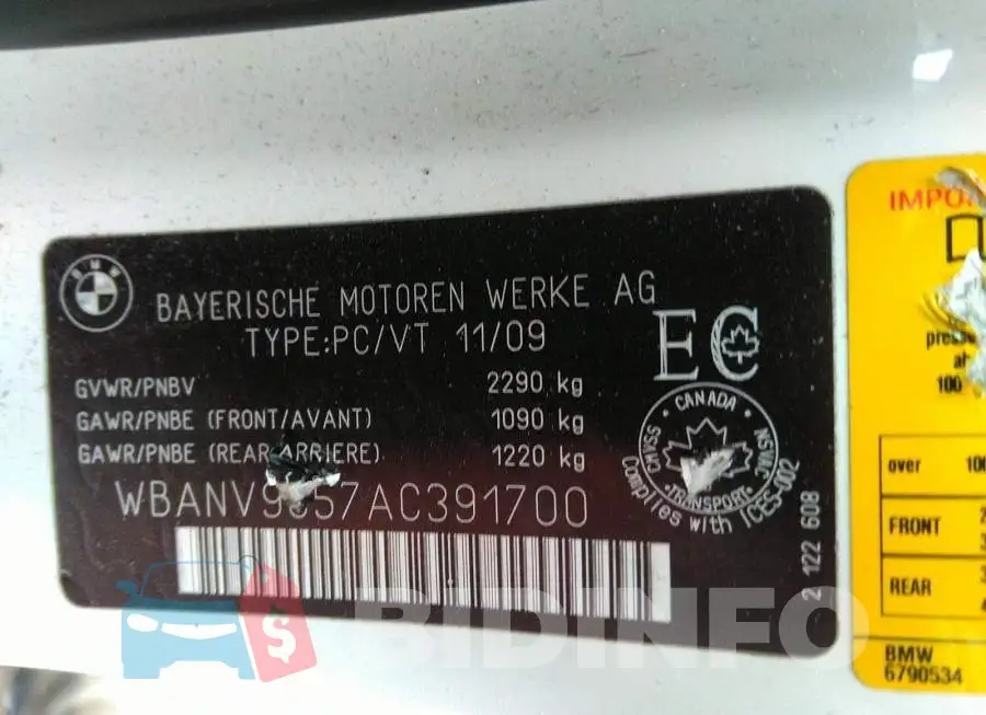 WBANV9C57AC391700 Photo# 9