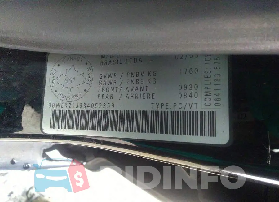 9BWEK21J934052359 Photo# 9