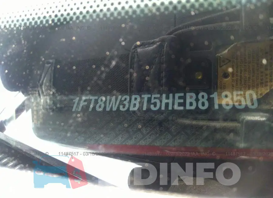 1FT8W3BT5HEB81850 Photo# 9