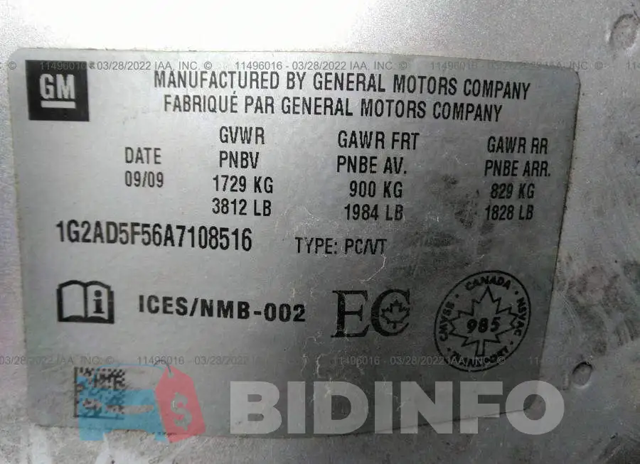 1G2AD5F56A7108516 Photo# 9