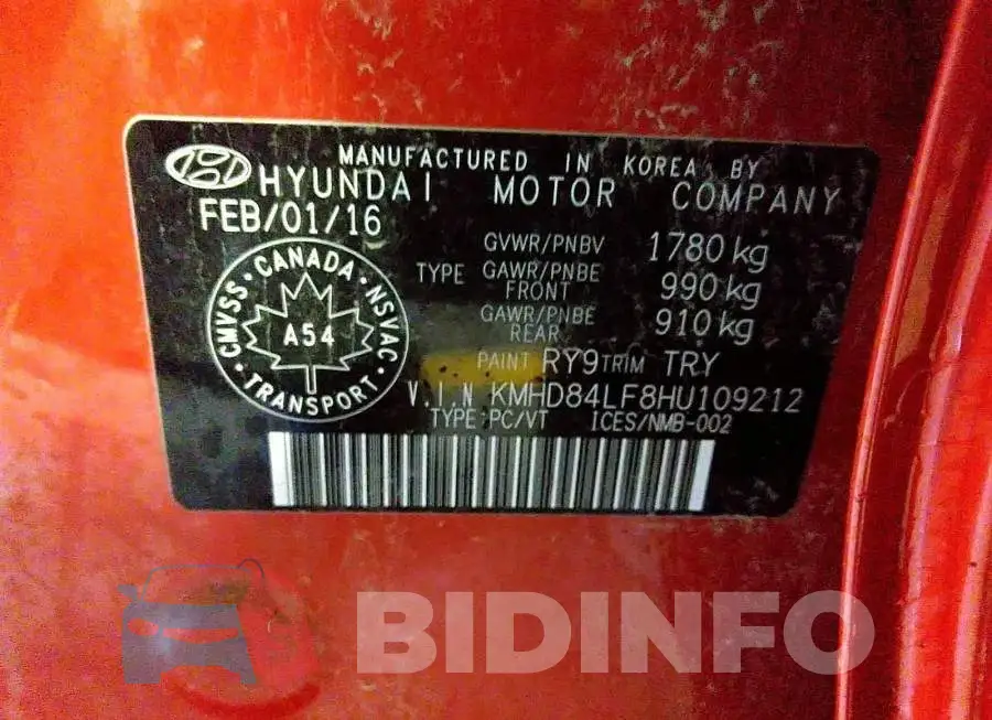 KMHD84LF8HU109212 Photo# 9