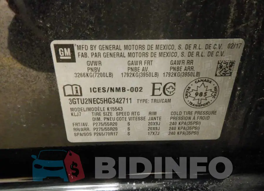 3GTU2NEC5HG342711 Photo# 9