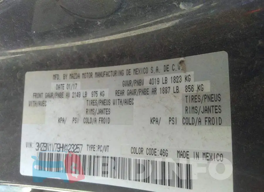 3MZBN1V79HM123257 Photo# 9