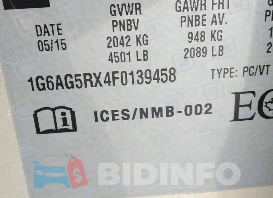 1G6AG5RX4F0139458 Photo# 9
