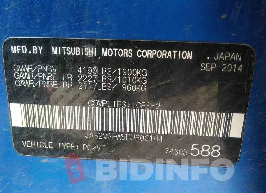 JA32V2FW5FU602104 Photo# 9