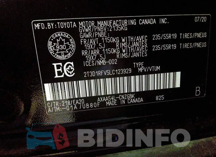 2T3D1RFV5LC123929 Photo# 9