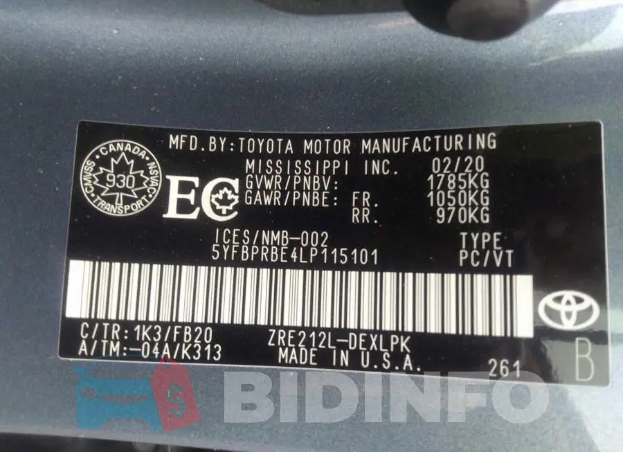 5YFBPRBE4LP115101 Photo# 9