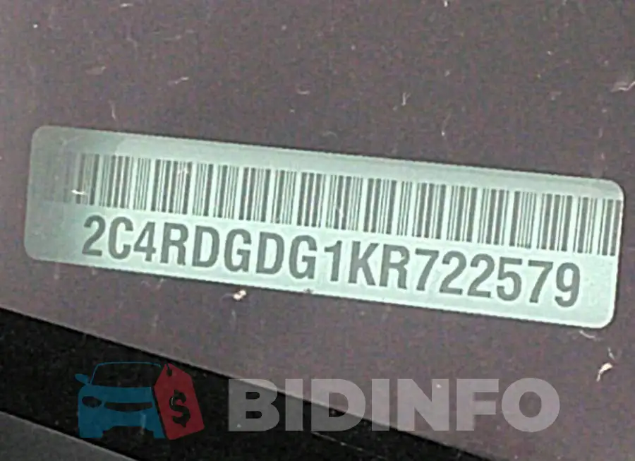 2C4RDGDG1KR722579 Photo# 9