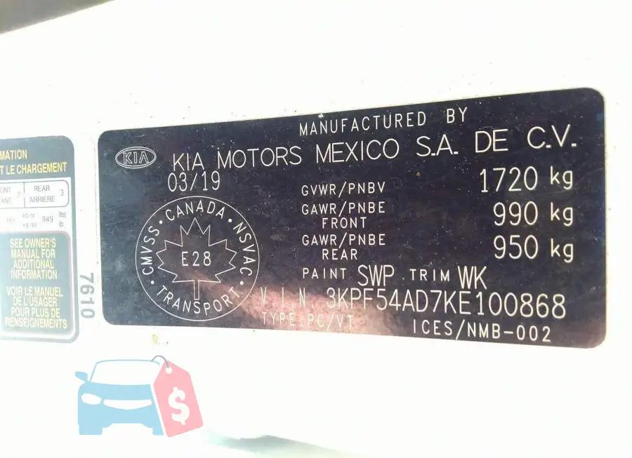 3KPF54AD7KE100868 Photo# 9