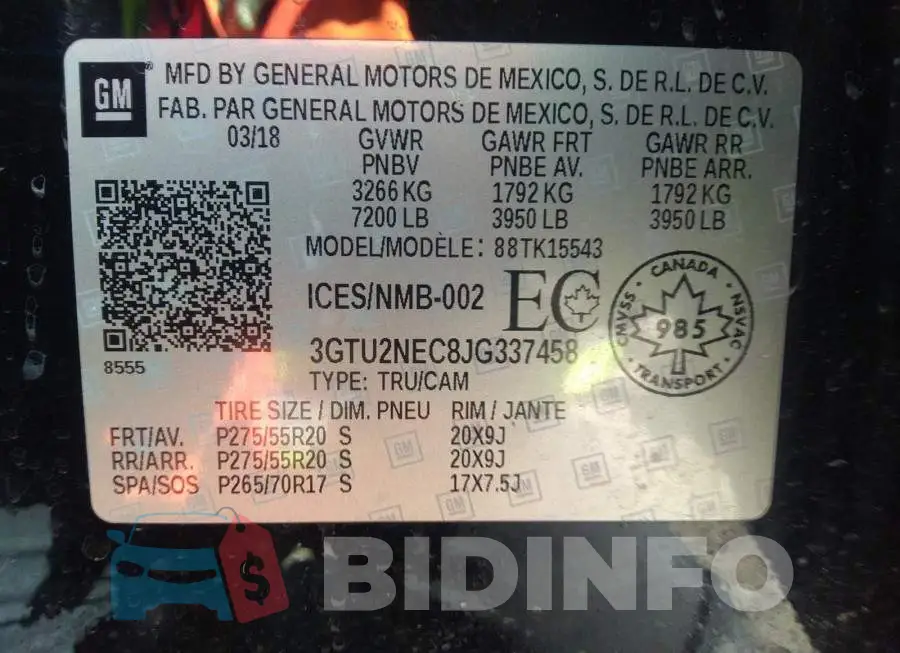 3GTU2NEC8JG337458 Photo# 9