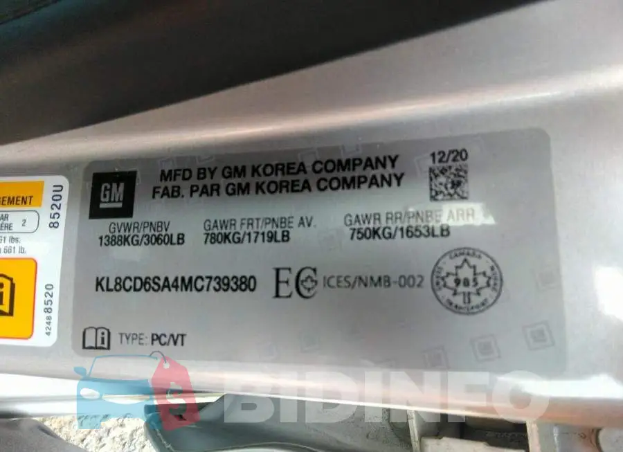 KL8CD6SA4MC739380 Photo# 9