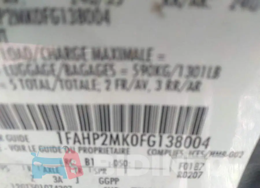 1FAHP2MK0FG138004 Photo# 9