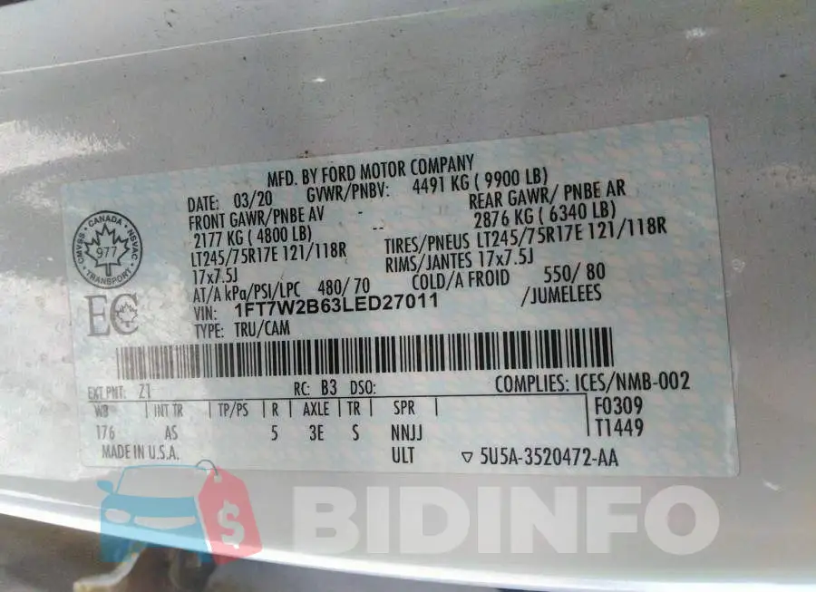 1FT7W2B63LED27011 Photo# 9