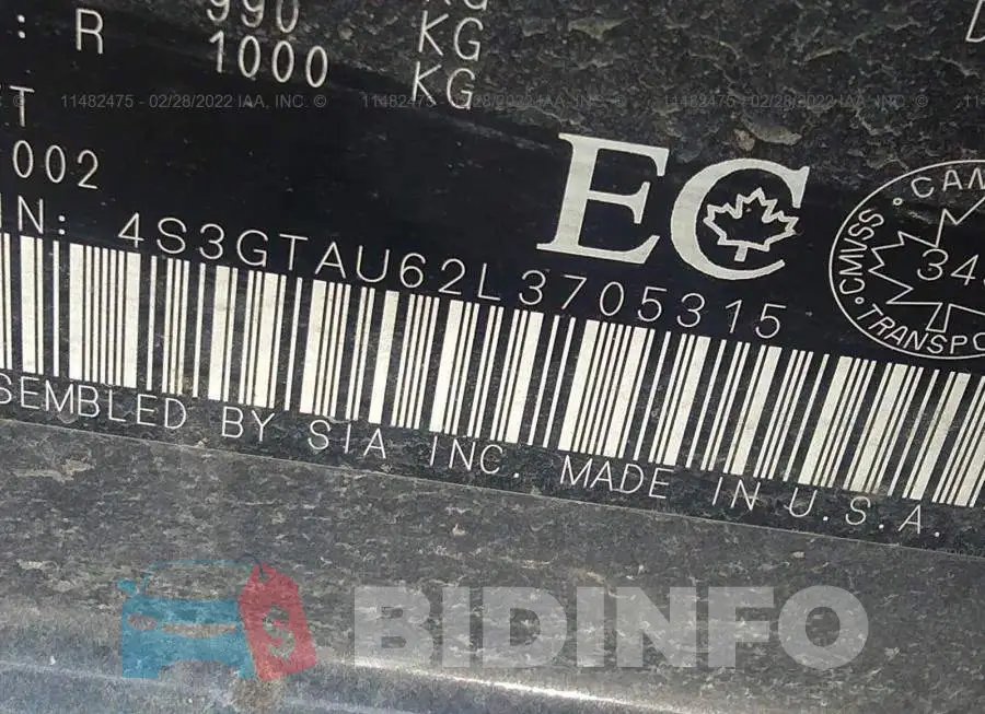 4S3GTAU62L3705315 Photo# 9