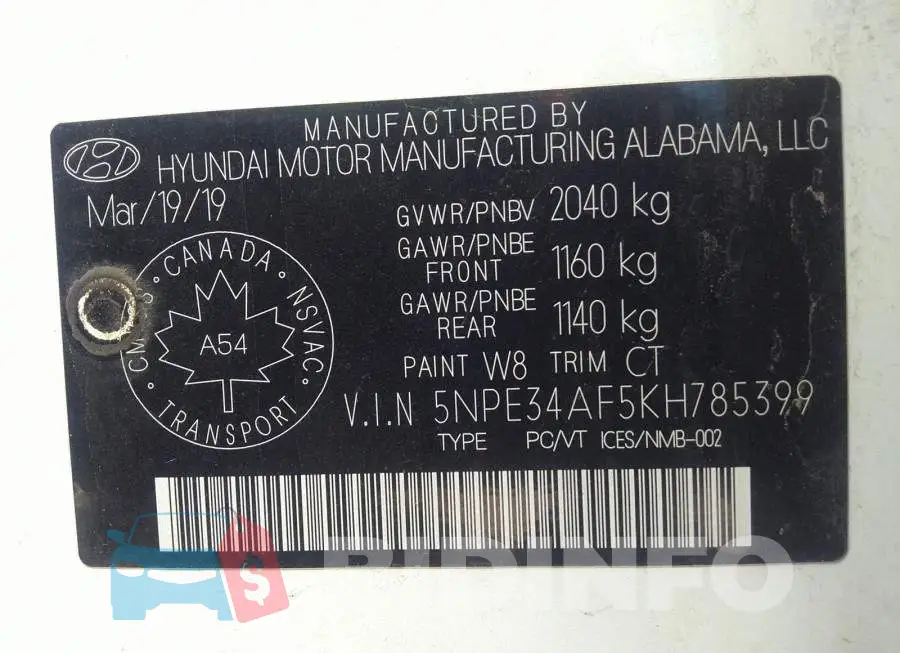 5NPE34AF5KH785399 Photo# 9