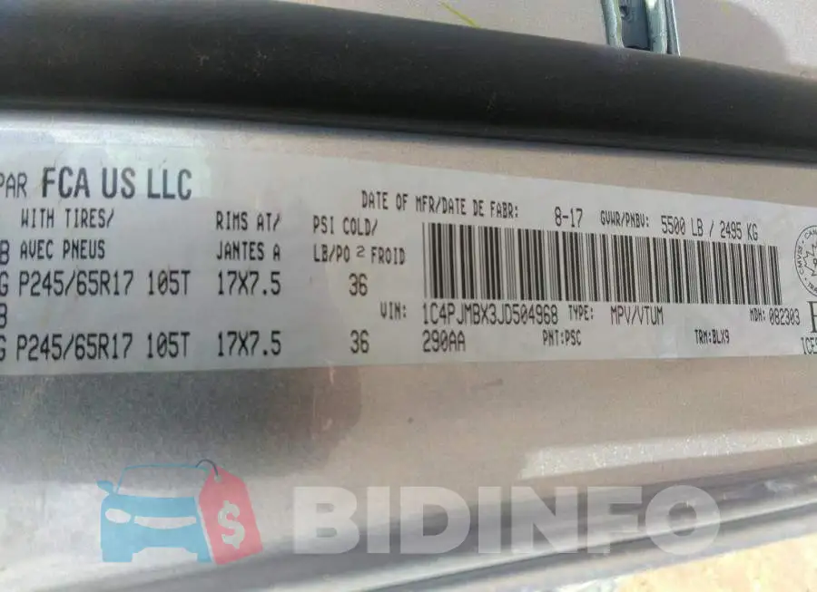 1C4PJMBX3JD504968 Photo# 9