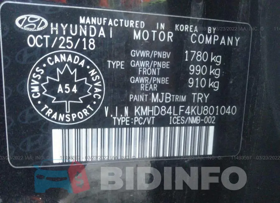 KMHD84LF4KU801040 Photo# 9