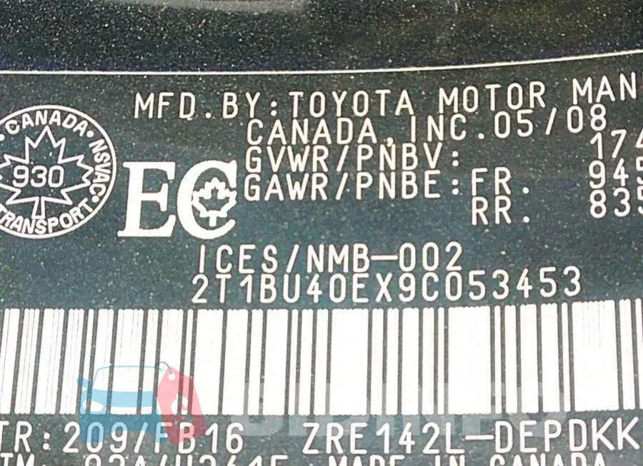 2T1BU40EX9C053453 Photo# 9