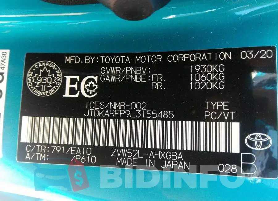 JTDKARFP9L3155485 Photo# 9