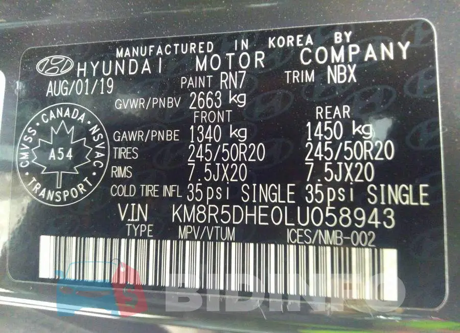 KM8R5DHE0LU058943 Photo# 9