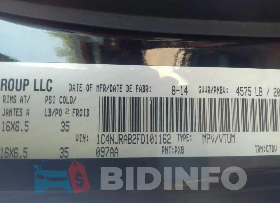 1C4NJRAB2FD101162 Photo# 9