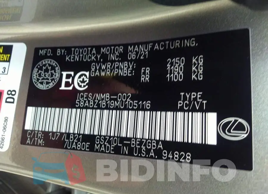 58ABZ1B19MU105116 Photo# 9