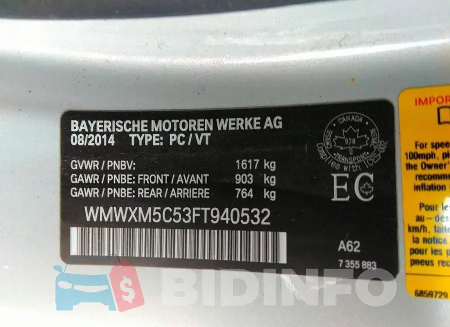 WMWXM5C53FT940532 Photo# 9