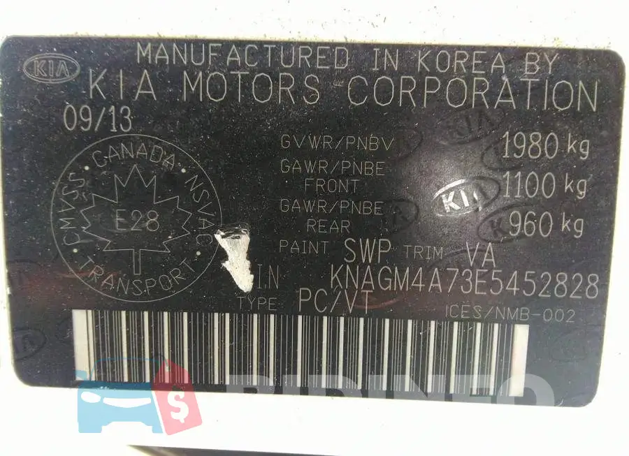 KNAGM4A73E5452828 Photo# 9