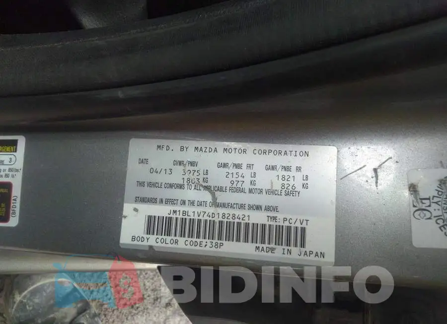 JM1BL1V74D1828421 Photo# 9