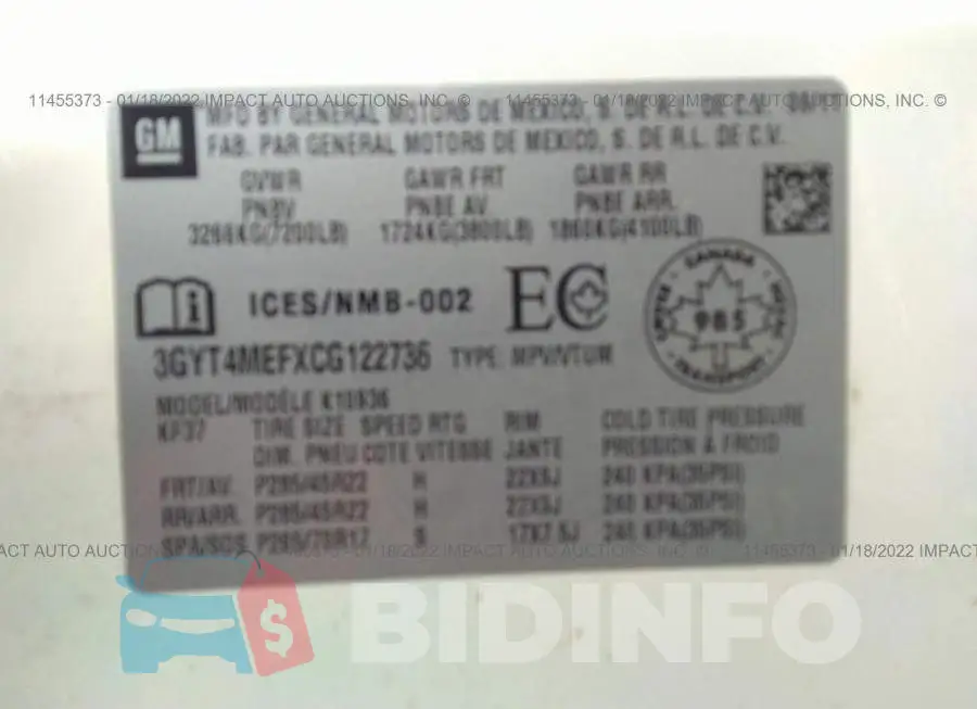 3GYT4MEFXCG122736 Photo# 9