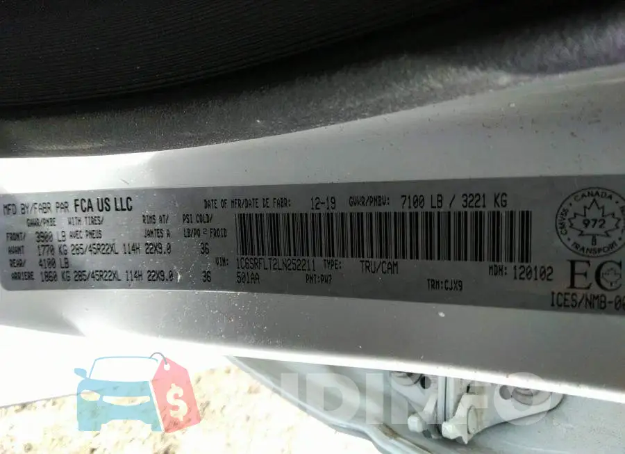 1C6SRFLT2LN252211 Photo# 9