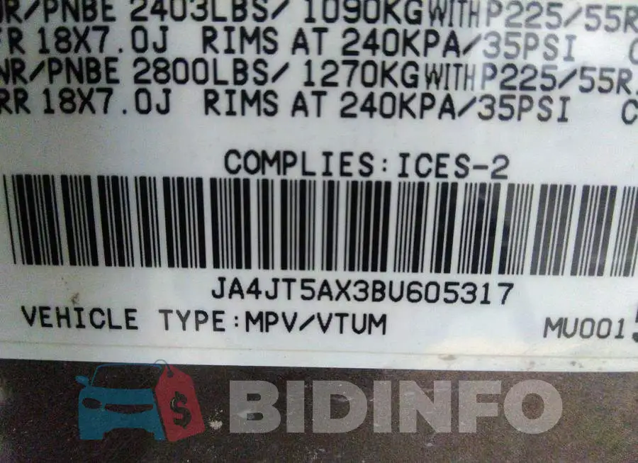 JA4JT5AX3BU605317 Photo# 9