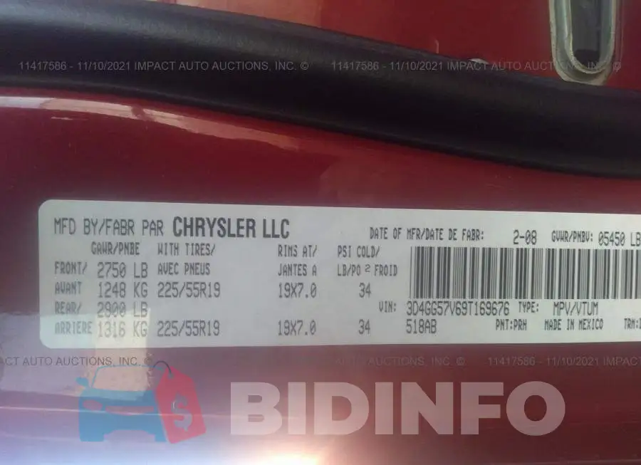 3D4GG57V69T169676 Photo# 9