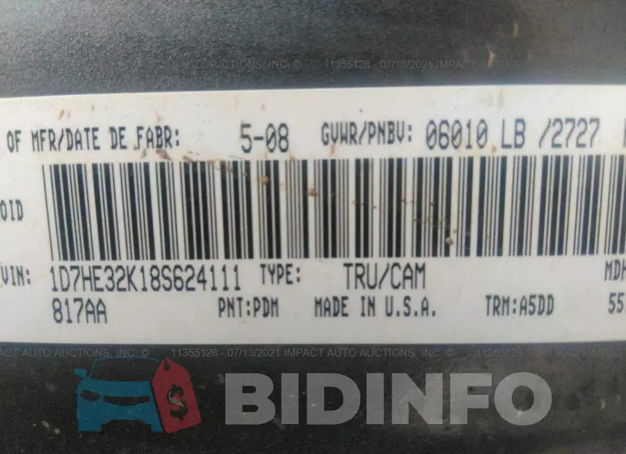 1D7HE32K18S624111 Photo# 9