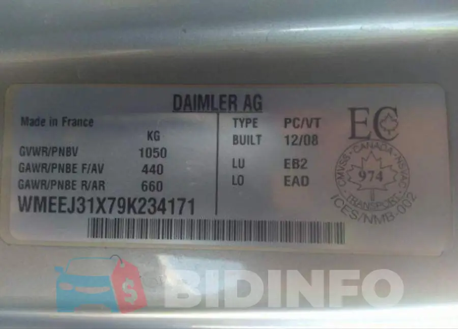 WMEEJ31X79K234171 Photo# 10
