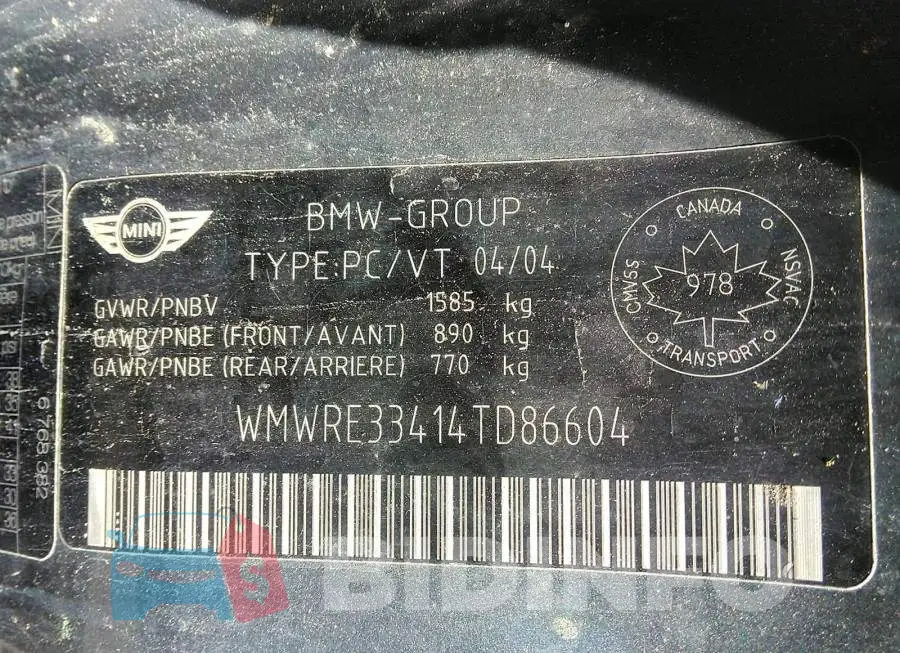 WMWRE33414TD86604 Photo# 9