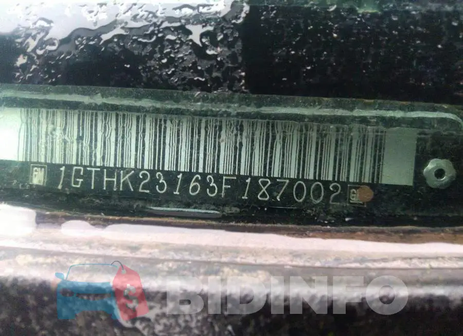 1GTHK23163F187002 Photo# 9