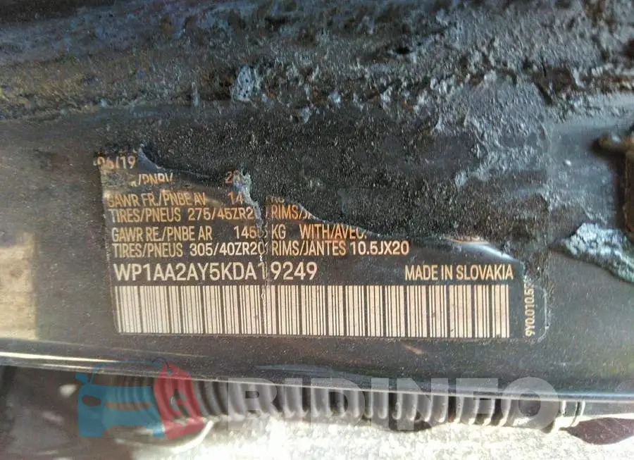 WP1AA2AY5KDA19249 Photo# 9