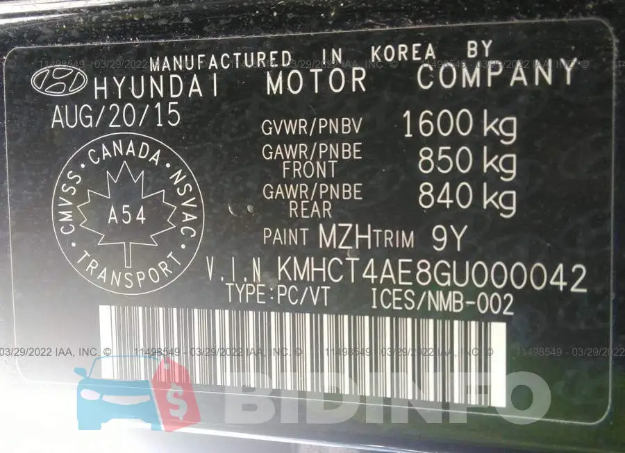KMHCT4AE8GU000042 Photo# 9